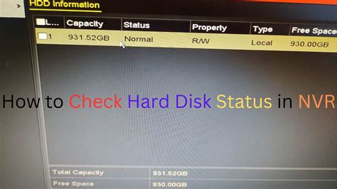 check hard drive status